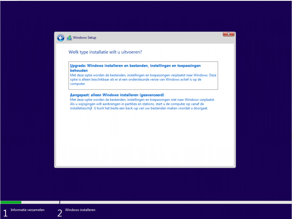 Aangepaste Windows 11 installatie
